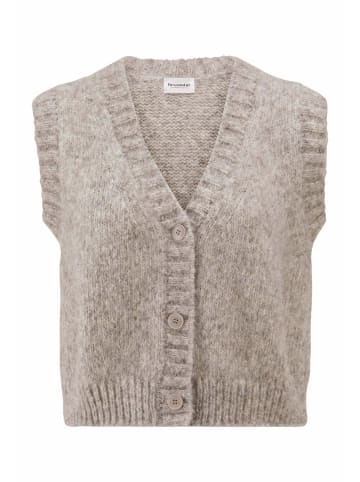 Hessnatur Hessnatur Strickweste Relaxed aus Alpaka und Bio-Baumwolle in naturgrau