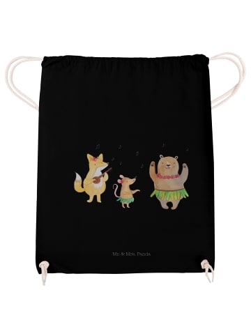Mr. & Mrs. Panda Beutel Waldtiere Aloha ohne Spruch in Schwarz