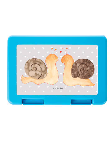 Mr. & Mrs. Panda Snackbox Schnecken Liebe ohne Spruch in Grau Pastell