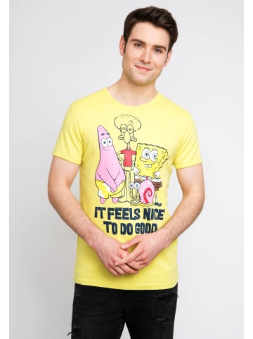 Logoshirt T-Shirt Spongebob in kanariengelb