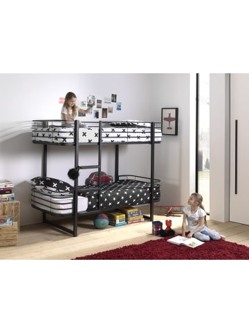 58 aufm Kessel ETAGENBETT Karolin 205x166x99 aus Metall in Schwarz