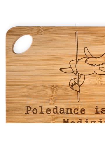 Mr. & Mrs. Panda holzschneidebrett Fuchs PoledanZeichen mit Spruch in Braun