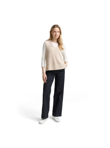 Tom Tailor Pullover in sand stone beige melange