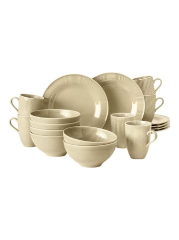 Seltmann Weiden 18-tlg. Frühstücks-Set Beat Color Glaze in – in Sandbeige