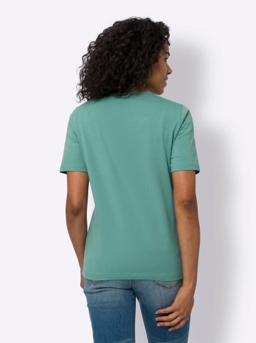 Sieh an! Kurzarmshirt in jade-taubenblau