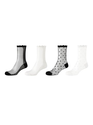 S. Oliver Kurzsocken 4er Pack originals in Weiß