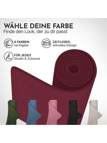 Neolymp Yogamatte "YM320" in Aubergine, 183x61 cm