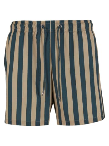 Urban Classics Urban Classics Badeshorts in bottlegreen/unionbeige
