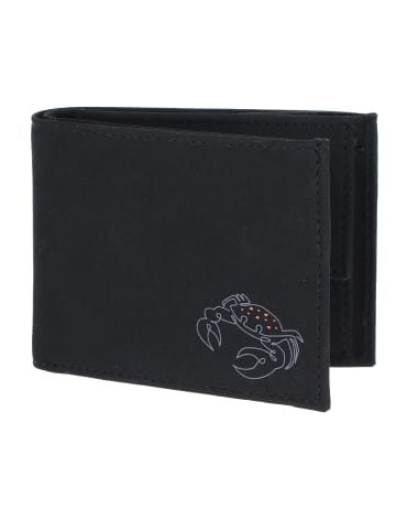 oxmox New Cryptan Geldbörse RFID Schutz 11 cm in schwarz-crab grey