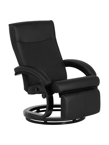 Beliani Fernsehsessel MIGHT in Schwarz - (W) 67 x (H) 97 x (L) 86 cm