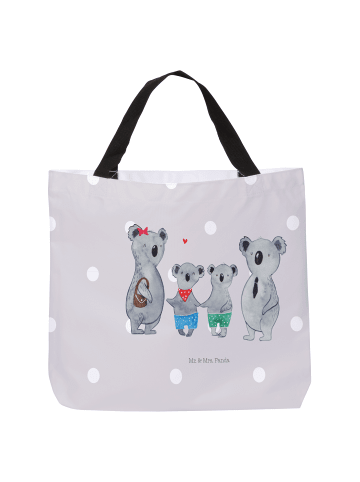 Mr. & Mrs. Panda Shopper Koala Familie zwei ohne Spruch in Grau Pastell