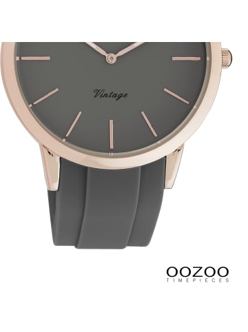 Oozoo Analog-Armbanduhr Oozoo Vintage Series dunkelgrau groß (ca. 42mm)