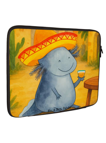 Mr. & Mrs. Panda Laptoptasche Axolotl Tequila Design ohne Spruch in Weiß