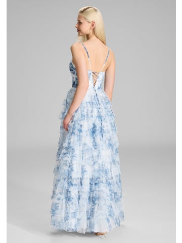 HEY KYLA Kleid in blau weiß - 0001