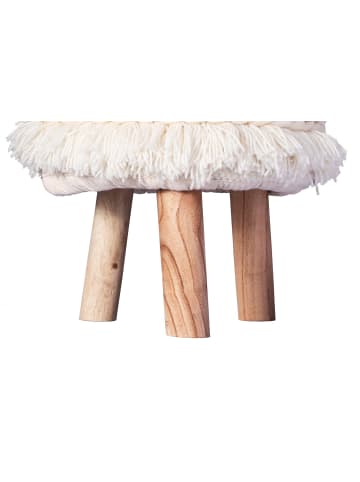 Kayoom Hocker Bohist boho in creme