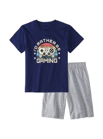 AUTHENTIC LE JOGGER Pyjama in navy / grau meliert