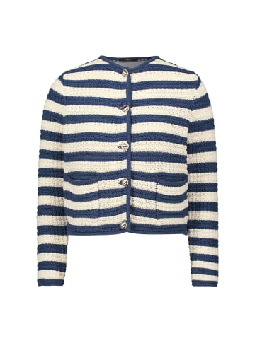 Zero  Strickjacke mit Streifen in CreamDark Blue