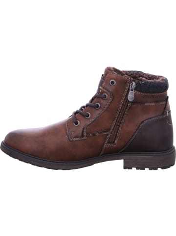 Tom Tailor Schnürstiefel in braun