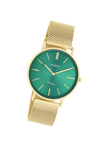Oozoo Analog-Armbanduhr Oozoo Vintage Series gold mittel (ca. 36mm)