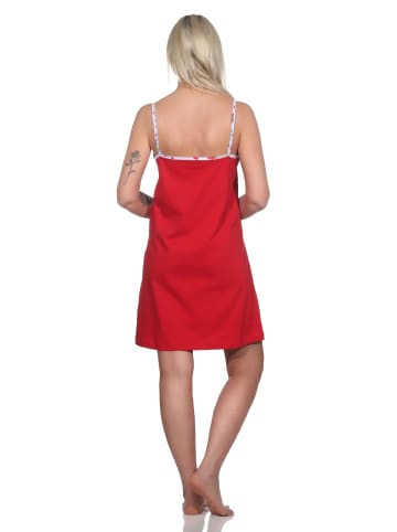 NORMANN Spaghettiträger Nachthemd - 79561 in rot