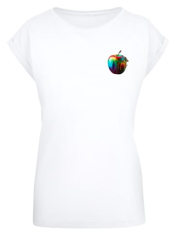 F4NT4STIC T-Shirt Colorfood Collection - Rainbow Apple in weiß