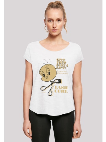 F4NT4STIC Long Cut T-Shirt Tweety Lash Curls in weiß