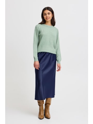 Fransa Strickpullover langarm FRELLIS Regular fit in Green Bay Melange