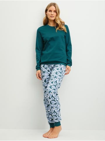 Calida Pyjama in dark petrol