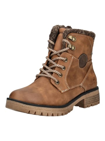 Tom Tailor Stiefelette in Cognac