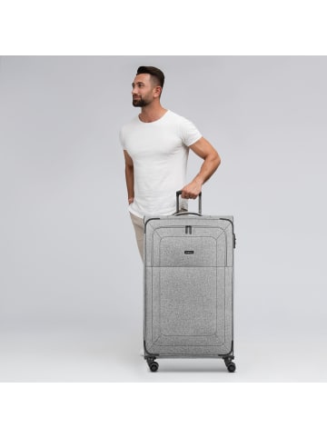 Redolz Essentials 12 4-Rollen Trolley XL 90 cm sehr groß Sondergröße in grey