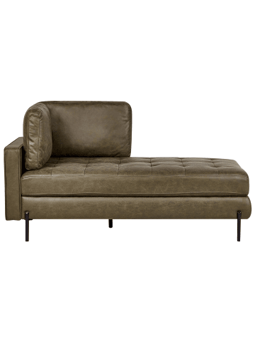 Beliani Chaiselongue REBAIS in Grün/Schwarz - (W) 172 x (H) 85 x (L) 85 cm