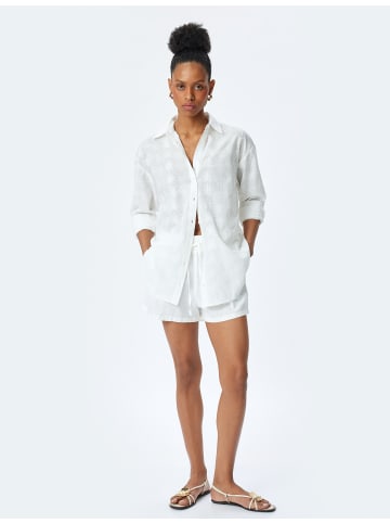 KOTON SHIRTS LS in Weiß