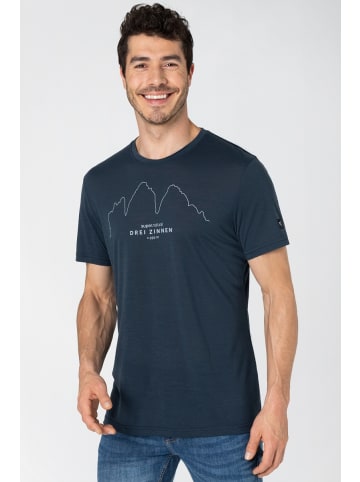 super.natural Merino T-Shirt in blau