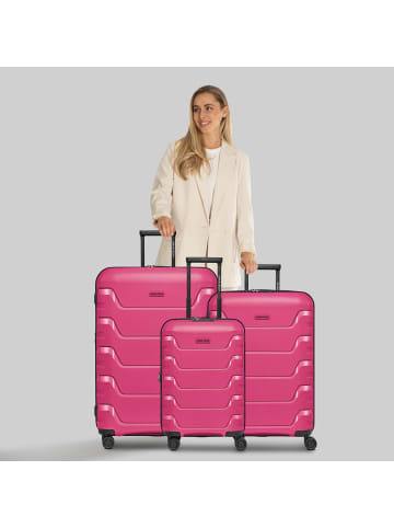 Smartbox Edition 01 4 Rollen Kofferset 3-teilig mit Dehnfalte in pink
