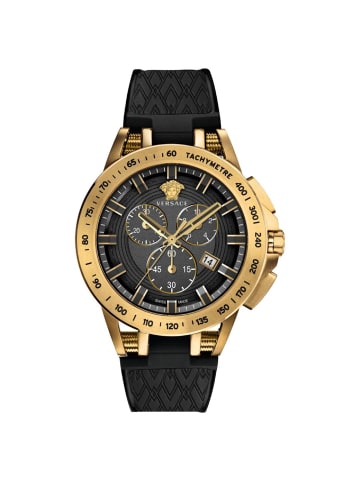 Versace Schweizer Uhr SPORT TECH goldfarben in schwarz