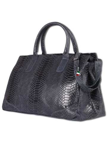 Florence Florence Henkeltasche Leder dunkelblau ca. 40cm