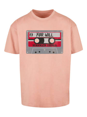 F4NT4STIC Oversize T-Shirt Stranger Things Cassette For Will in amber