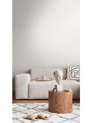 A.S. Création Tapete Linear Dots in Hellgrau