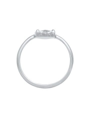 Elli Ring 925 Sterling Silber Herz in Silber