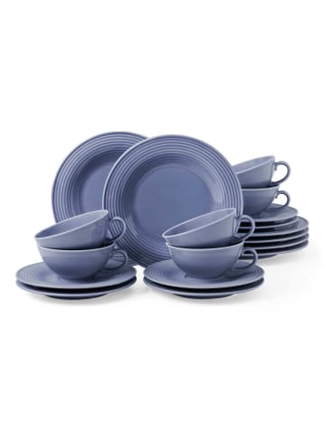 Seltmann Weiden 18er Set Teeservice Beat Color Glaze in Fliederblau