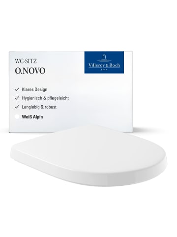 Villeroy & Boch WC-Sitz O.novo in Weiß 423 x 368 x 51 mm in weiß