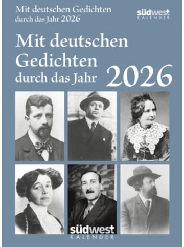 Südwest-Verlag Kalender - Mit deutschen Gedichten durch das Jahr 2026  - Tagesabreißkale