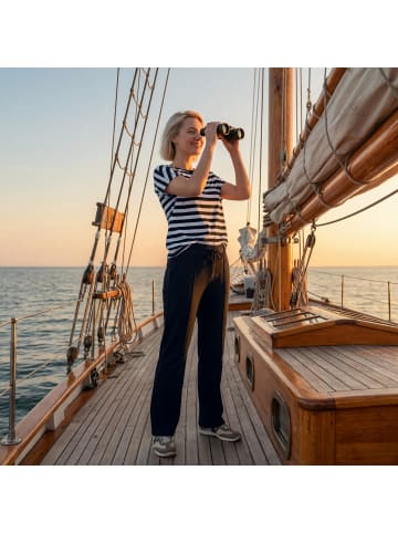 Erwin Müller Single-Jersey T-Shirt Ringel in schwarz