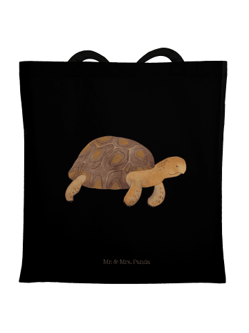 Mr. & Mrs. Panda Shopping Tasche Schildkröte MHerzieren ohne Sp... in Schwarz
