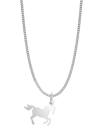 Adeliás Mädchen Anhänger – Pferd Anhänger aus 925 Silber in silber