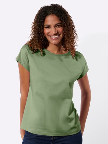 WITT WEIDEN Shirt in eucalyptus + ecru