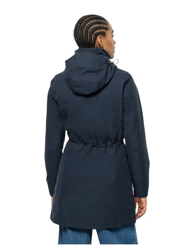 Jack Wolfskin Funktionsmantel für Damen in dunkel-blau