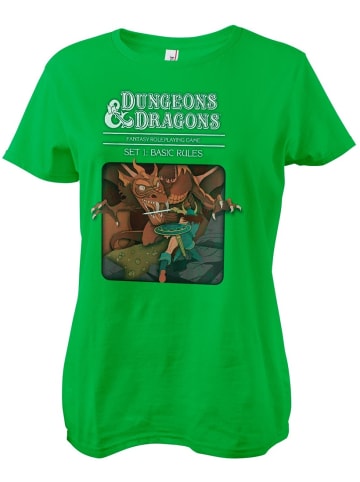 Dungeons And Dragons Shirt "D&D Set 1 - Basic Rules Girly Tee" in Grün