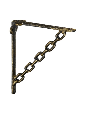 relaxdays 10 x Regalwinkel Kette in Bronze