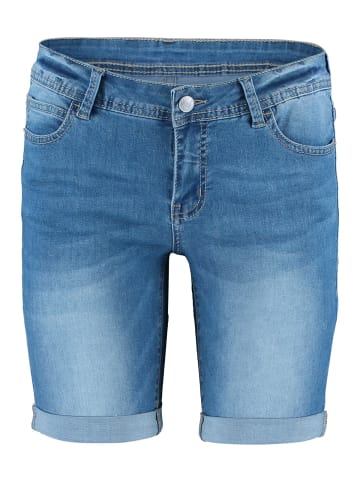 Hailys Shorts Denim Mid Waist Bermudas in Blau-2